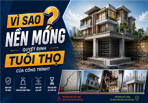 Vì sao nền móng quyết định tuổi thọ của công trình?